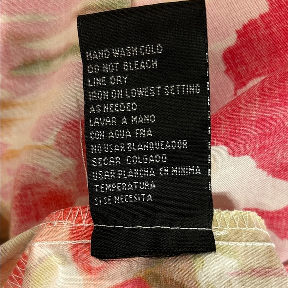 R&K Floral Cotton Sundress with Pink and Yellow Accents Size 18 - Picture 7 of 9